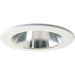 Nora 4 Inch Low Voltage Reflector Chrome White Ring (NL-414)