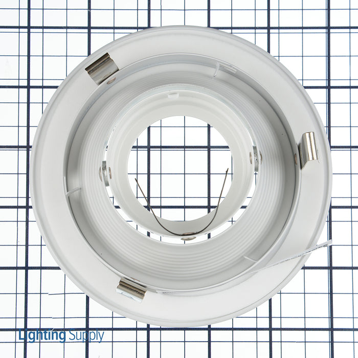 Nora 4 Inch Low Voltage Stepped Baffle White (NL-410)