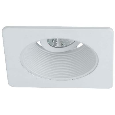 Nora 4 Inch White Baffle Square White Trim (NS-4910WW)