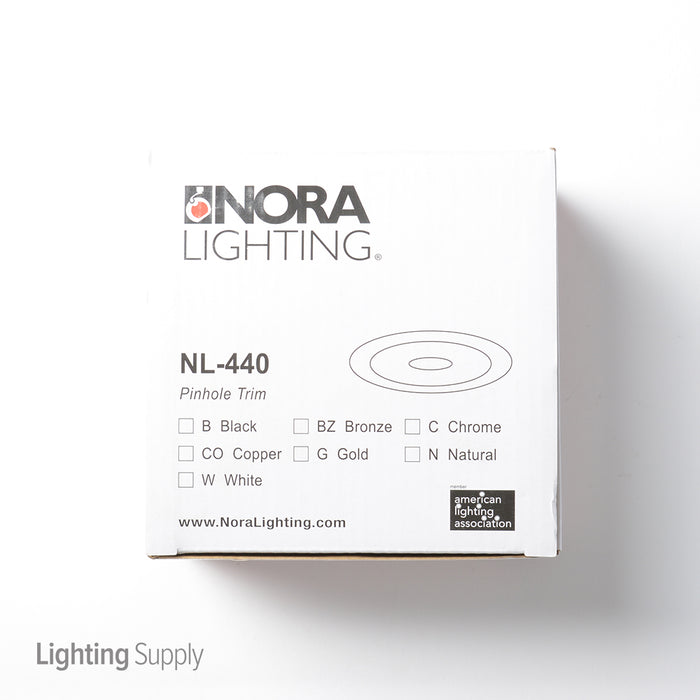 Nora 4 Inch Low Voltage 1 Inch Pinhole White (NL-440)