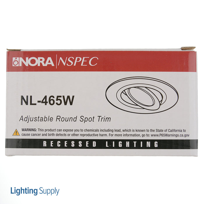 Nora 4 Inch Low Voltage Surface Adjustable White (NL-465W)