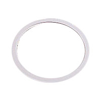 Nora 4 Inch Oversize Metal T Ring 7/8 Inch White (NOR-401W)