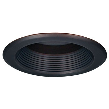 Nora 5 Inch Black Splay Baffle Self Flange White (NT-5001B)