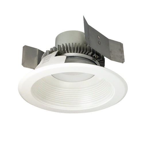 Nora 5 Inch Cobalt Click 1000Lm LED Retrofit Round Baffle 12W 2700K Matte Powder White 120V 0-10V/Triac/ELV And 277V 0-10V Dimming (NLCBC2-55227MPW/10LE4)