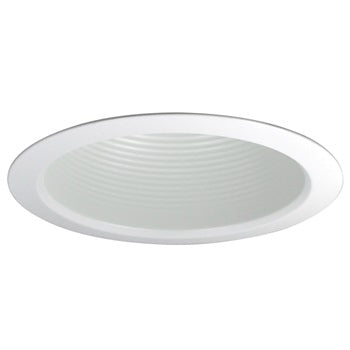 Nora 5 Inch Lensless Shower Trim White White Flange (NTM-526W)