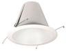 Nora 6 Inch Airtight Cone Reflector White Flange (NTM-710WAL)