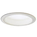 Nora 6 Inch Albalite Regressed White Baffle And Ring (NTM-42W)