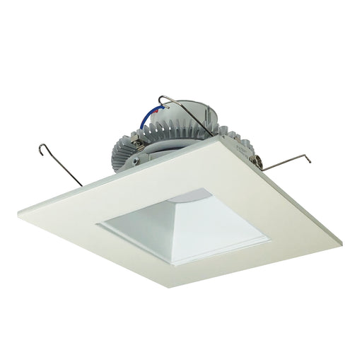 Nora 6 Inch Cobalt Click 1000Lm LED Retrofit Square /Square Regress 12W 2700K Matte Powder White 120V Triac/ELV Dimming (NLCBC2-65627MPW/10)