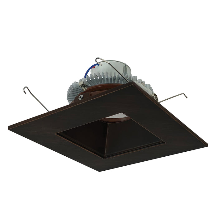 Nora 6 Inch Cobalt Click 1000Lm LED Retrofit Square /Square Regress 12W 3000K Bronze 120V Triac/ELV Dimming (NLCBC2-65630BZBZ/10)