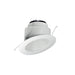 Nora 6 Inch Marquise II Slope Baffle Dedicated Housing Required 1400Lm 4000K 53 Degree Narrow Flood White/White Flange (NRM2-6S12L1440MW)