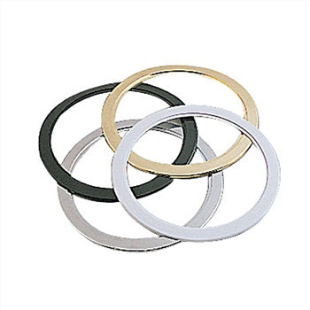 Nora 6 Inch Oversize Metal Trim Ring 7/8 Inch White (NMOR-30W)