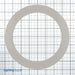 Nora 6 Inch Oversize Plastic T Ring 7/8 Inch White (NOR-30)