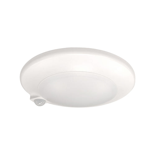 Nora 7 Inch AC Opal Surface Mounted LED With PIR Motion Sensor 1000Lm 15W 4000K 90 CRI 120V White (NLOPAC-R7MS40W)