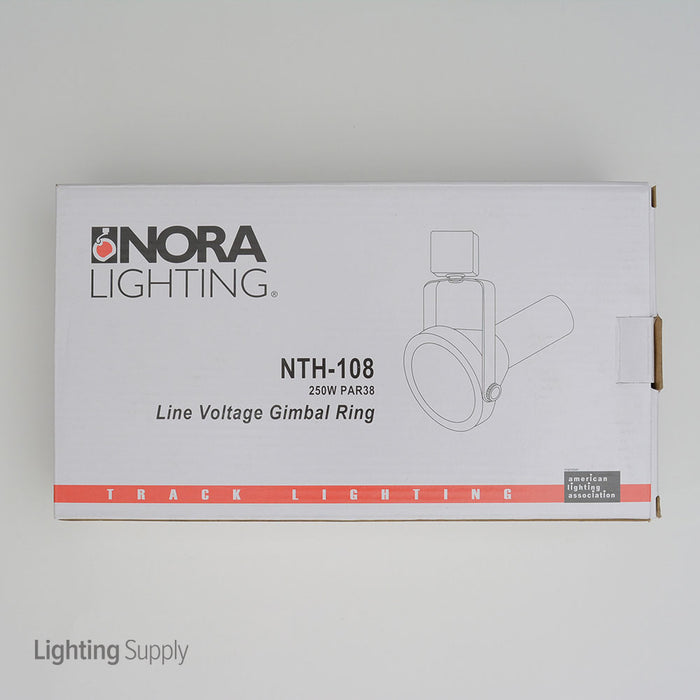 Nora Black H-Style Can Light With Rear Loading Gimbal For 150W PAR38 Maximum (NTH-108B)