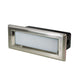 Nora Brick Die-Cast LED Step Light With Frosted Lens Faceplate 47Lm 4W 3000K Brushed Nickel 120V Dimming (NSW-842/32BN)