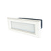 Nora Brick Die-Cast LED Step Light With Frosted Lens Faceplate 47Lm 4W 3000K White 120V Dimming (NSW-842/32W)