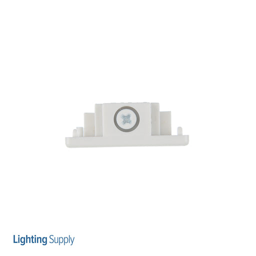 Nora End Cap 2-Circuit Right Polarity White (NT-2318R/W)