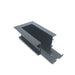 Nora End Feed For Recessed Track 1 Or 2-Circuit Track Black (NTRT-16B)