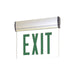 Nora Exit Adjustable 2 Conductor Single Face Green/Mirrored Aluminum (NX-811-LEDGMA)