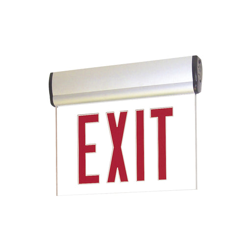 Nora Exit Adjustable 2 Conductor Single Face Red/Clear Aluminum (NX-811-LEDRCA)