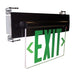 Nora Exit Recessed Adjustable 2-Circuit Double Face Green/Mirrored Aluminum (NX-814-LEDG2MA)