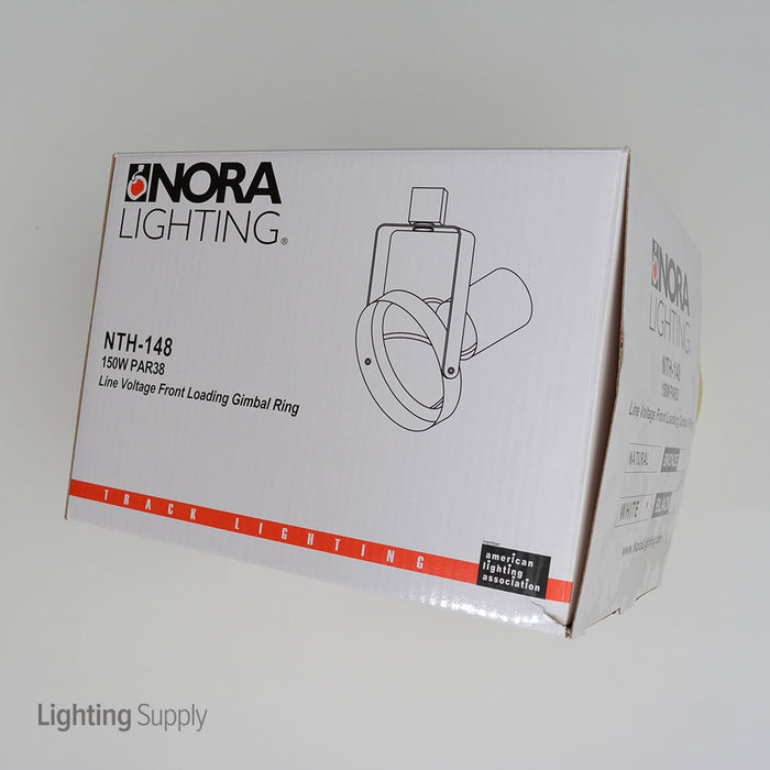 Nora White H-Style Front Loading Gimbal Ring For 150W PAR38 (NTH-148W)