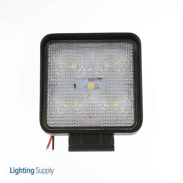 North American Signal Company 12/24V Square LED Economy Work Light Includes 5-3W LEDs (WLED-5S)