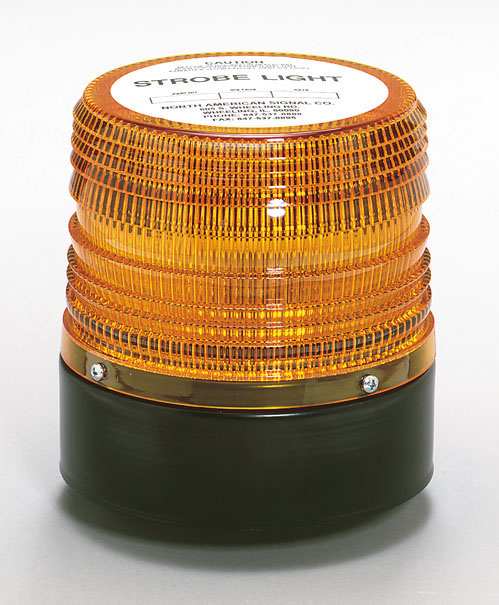 North American Signal Company 12/24V Amber Maximum Power LED Flashing Light 360 Degree SAE Class 1 (LED750-A)