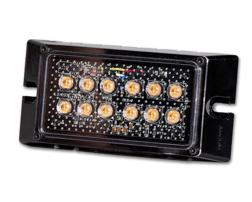 North American Signal Company 12/24V Amber/White 2 Color 12 LED Surface Mount Technology Upgrade (LED8800-AC)