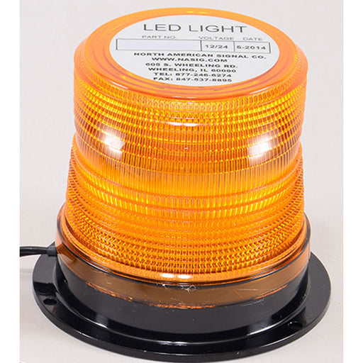 North American Signal Company 12/48V White-Combination Flashing/Revolving LED Light-(LEDFL/RV350-C)