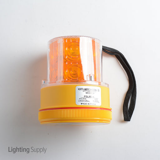 North American Signal Company 24 LED Flashing Amber Personal Safety Light Magnet Mount Photocell (PSLM2-A)