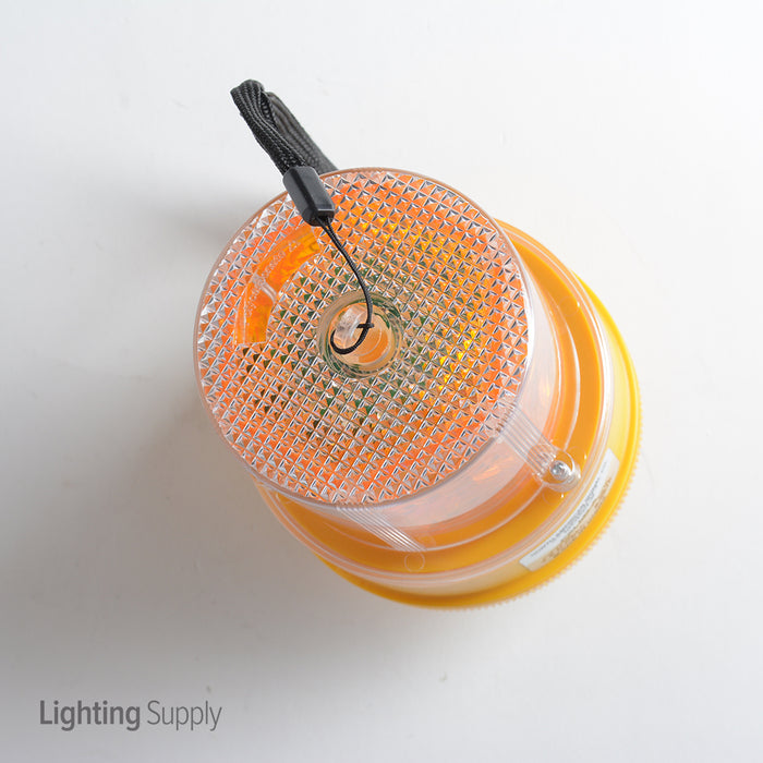 North American Signal Company 24 LED Flashing Amber Personal Safety Light Magnet Mount Photocell (PSLM2-A)