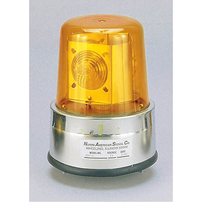 North American Signal Company 24V Amber Permanent Mount LED Bulb And 3 Prism Basket Assembly (BBPLED-24A)