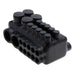 NSI 12-Port Black Dual-Side Pre-Insulated Tenant Tap Connector 750 MCM-1/0 AWG (IPLDS7502-1/010)