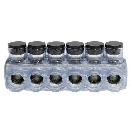 NSI 3/0-6 AWG Polaris Vision Insulated Multi-Tap Connector 6 Port Dual Sided Entry Sold as-6 Per Pack (IPLD3/0-6C)