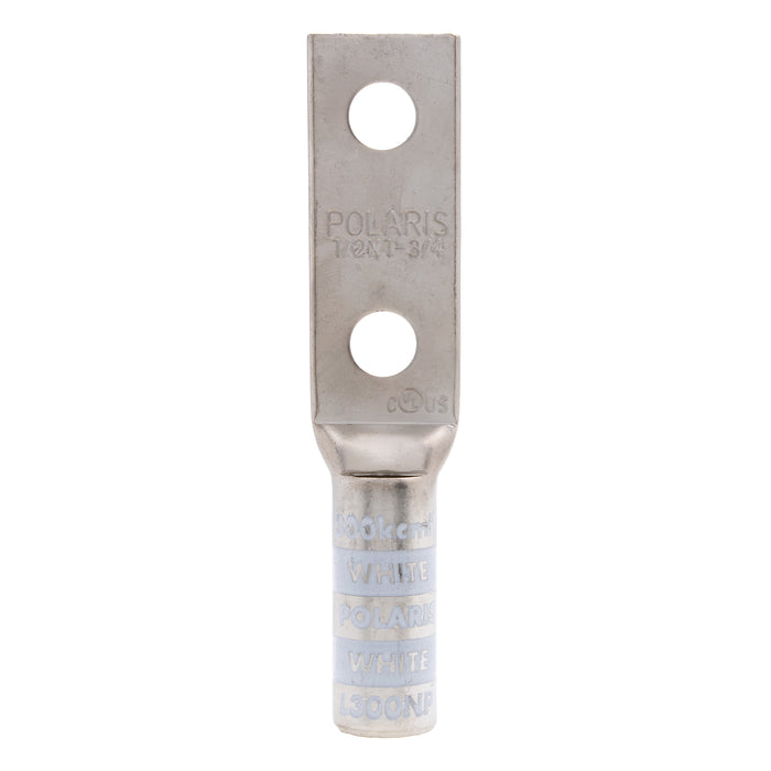 NSI 300 MCM Copper Compression Lug 1/2 Bolt Size 2 Hole Peep (L300NP)