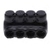 NSI 4-Port Black Dual-Sided Multi-Tap Pre-Insulated Connector 2/0 AWG-14 AWG-6 Per Pack (IPLD2/0-4)