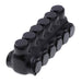 NSI 6-Port Black Dual-Sided Multi-Tap Pre-Insulated Connector 2/0 AWG-14 AWG-6 Per Pack (IPLD2/0-6)