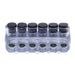 NSI 6-Port Clear Dual-Sided Multi-Tap Pre-Insulated Connector 2 AWG-14 AWG-4 Per Pack (IPLD2-6C)