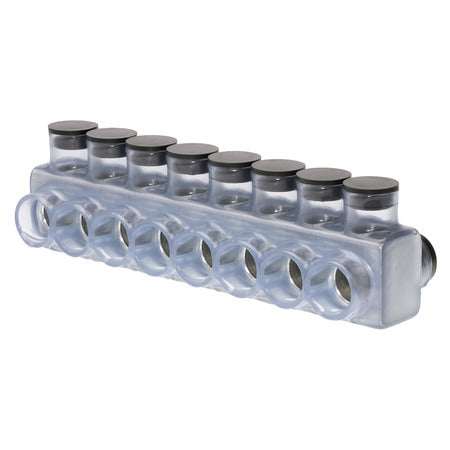 NSI 8-Port Clear Dual-Sided Multi-Tap Pre-Insulated Connector 600 MCM-6 AWG (IPLD600-8C)