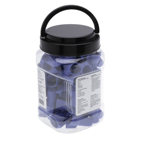 NSI Blue Winged Wire Connector With Quick-Grip Spring 45 Per Jar (WWC-B-SJ1)