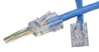 NSI EZ-RJ45 CAT6 Combination Connector-Strain Relief 30 Each Clamshell (100011C)