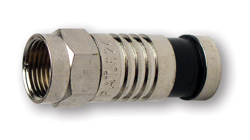 NSI F Type RG6Q Compression Nickel Plated Must Be Purchased In Quantities Of 100 (18001)