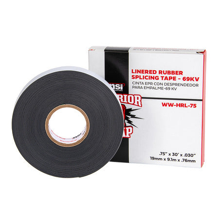 NSI High Voltage Rubber Tape With Liner 30 Foot X .75 Inch (WW-HRL-75)