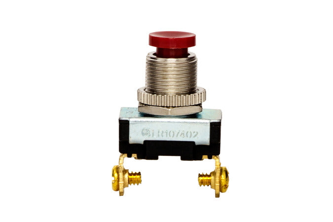 NSI Pushbutton Switch Momentary Contact SPST 3 Amps Off(On) Circuit Red Screw Connection (76035PS)