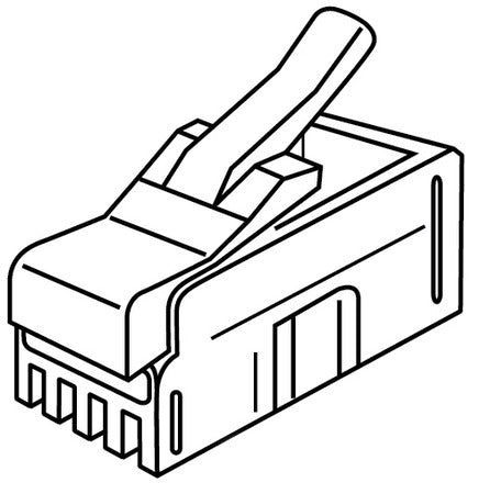 NSI RJ22 4P4C Flat-Stranded (106100)