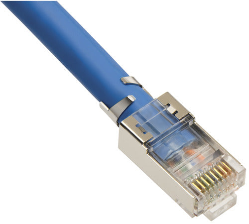 NSI RJ45 CAT6a 10Gig Shielded With Liner Round Stranded 2 Prong-100 Per Bag (106195)