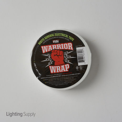 NSI Warrior Wrap White 7MIL General Vinyl Electric Tape (WW-716-9)