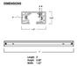 Nora 2 Foot White Single Circuit Track Section 1100 Maximum Watt Dead End Caps Included (NT-301W)