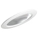 Nora 6 Inch Sloped Open Clear Reflector With White Trim BR40 Maximum Bulb Diameter (NTS-615C)